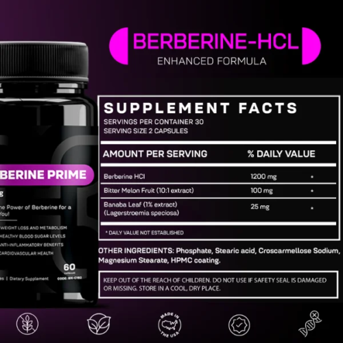 berberine supplement fact