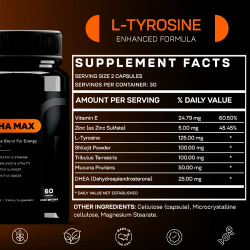 alpha max supplement facts