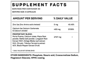 Testomax supplement facts 01 01 01 01